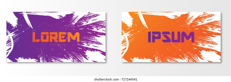 Vector illustration abstract design banner web template