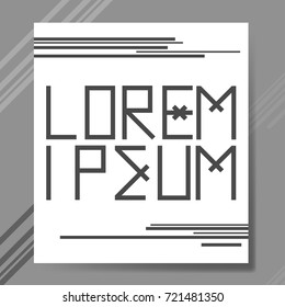 Vector illustration abstract design banner web template