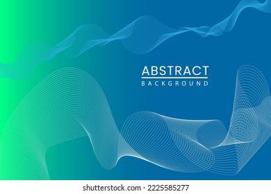 Vector illustration. An abstract design line page with white text on blue background, Cover page design, book content, with blue wavy lines and Vector image Abstract background, blue vector background