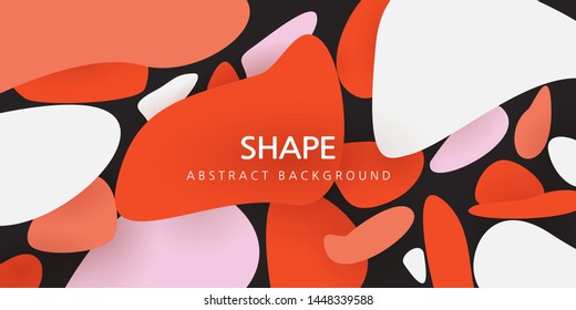 vector illustration. abstract design. pastel colors of brown, pink, orange. abstraction of stones for your text
