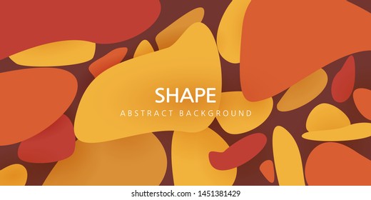 vector illustration. abstract design. pastel colors of brown, yellow, orange. abstraction of stones for your text