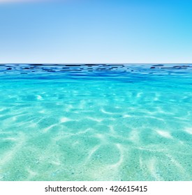 Vector Illustration Abstract Design Vector reativity Background of Blue Sea Waves