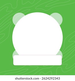 a vector illustration with an abstract design, suggests a communication frame for a greeting card