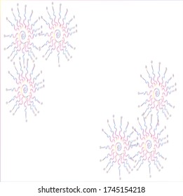vector illustration of abstract design in white background
