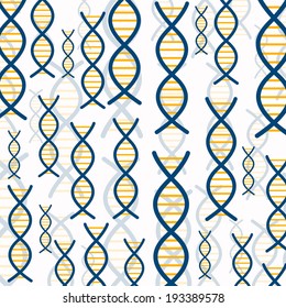 Vector Illustration of an Abstract DNA Background