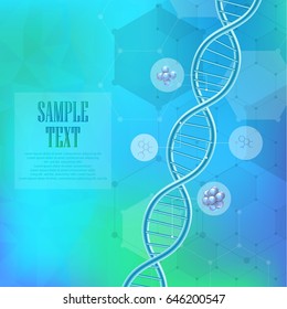Vector illustration of Abstract Dna background