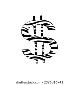 vector illustration of abstract dollar symbol