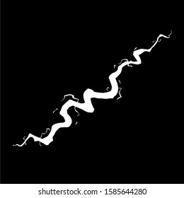 Vector Illustration of Abstract doodle Lightning isolated. Blitz Lightning Thunder Light Sparks Storm Flash Thunderstorm. Power Energy Charge Thunder Shock hand drawn cartoon style