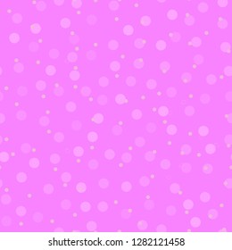 Vector illustration, abstract dotted textural seamless pattern. Perfect for neutral backgrounds for web sites banners, polygraphy designs etc. Cute pink color.