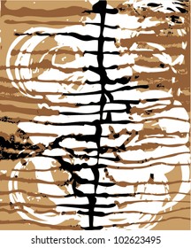 A vector illustration of an abstract drawing.