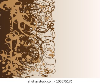 A vector illustration of an abstract drawing.