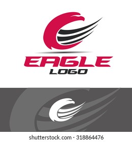 vector illustration abstract eagle creative idea for the logo