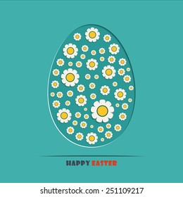 Vector illustration of an abstract easter background for your design