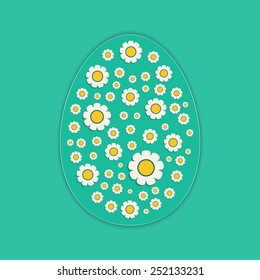 Vector illustration of an abstract easter background for your design