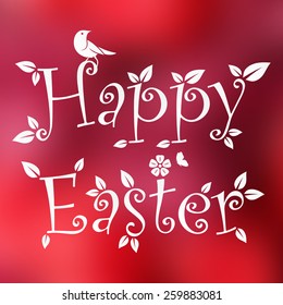 Vector illustration of an abstract easter background for your design