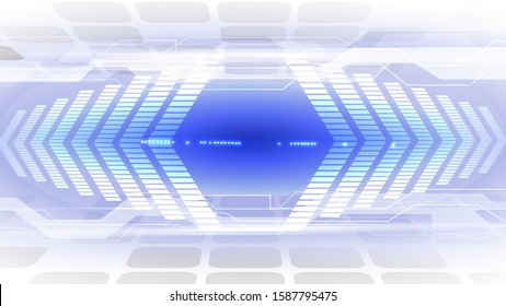 Vector illustration of abstract electrical board, circuit. Abstract science, futuristic, web, network concept. EPS 10