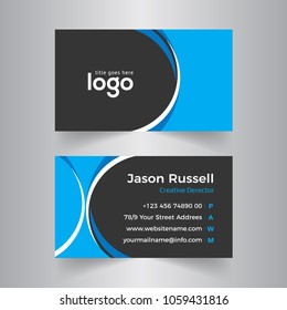 vector illustration abstract elegant business card template