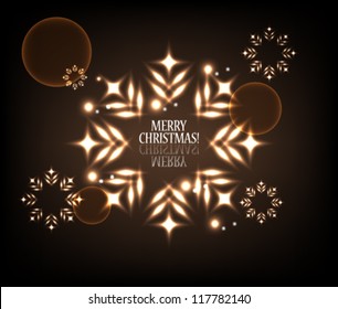 Vector illustration abstract elegant Christmas Snowflakes background design - eps10