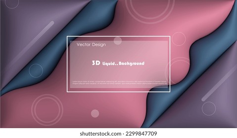 Vector, Illustration abstract element with dynamic shape, gradient color, 3d rendering background. Minimal pattern geometric shape. Modern, futuristic graphic design for poster cover, banner template