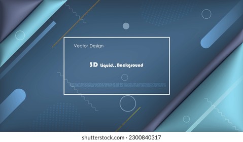 Vector, Illustration abstract element with dynamic shape, gradient color, 3d rendering background. Minimal pattern geometric shape. Modern, futuristic graphic design for poster cover, banner template