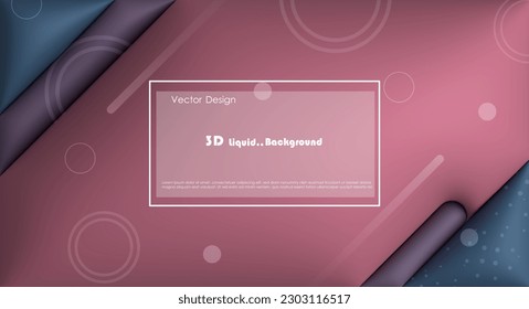 Vector, Illustration abstract element with dynamic shape, gradient color, 3d rendering background. Minimal pattern geometric shape. Modern, futuristic graphic design for poster cover, banner template