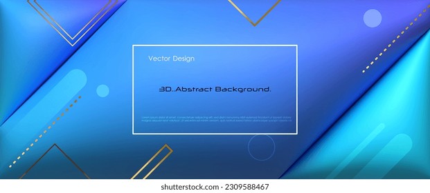 Vector, Illustration abstract element with dynamic shape, gradient color, 3d rendering background. Minimal pattern geometric shape. Modern, futuristic graphic design for poster cover, banner template