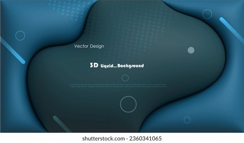 Vector, Illustration abstract element with dynamic shape, gradient color, 3d rendering background. Minimal pattern geometric shape. Modern, futuristic graphic design for poster cover, banner template