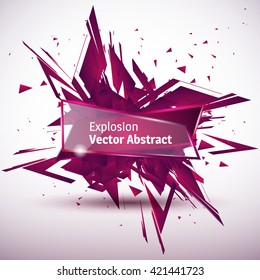 Vector Illustration Of An Abstract Explosion.