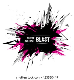 Vector Illustration Of An Abstract Explosion.