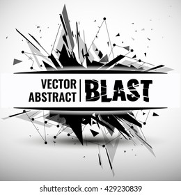 Vector illustration of an abstract explosion.