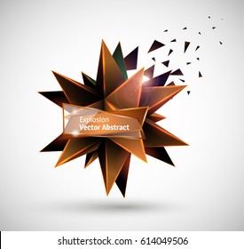 Vector illustration of an abstract explosion.