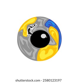 vector illustration of abstract eyeball