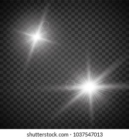 Vector illustration of abstract flare light rays