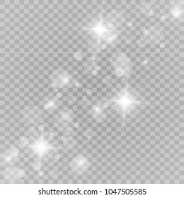 Vector illustration of abstract flare light rays. Glow light effect. Vector illustration. Christmas flash Concept.