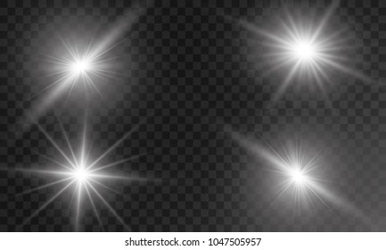 Vector illustration of abstract flare light rays. Glow light effect. Vector illustration. Christmas flash Concept.