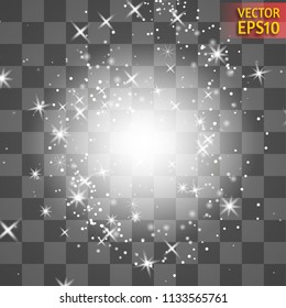 Vector illustration of abstract flare light rays