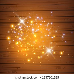 Vector illustration of abstract flare light rays. A set of stars, light and radiance, rays and brightness.
