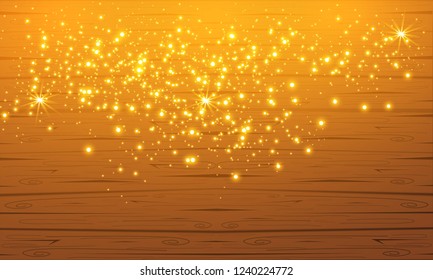 Vector illustration of abstract flare light rays. A set of stars, light and radiance, rays and brightness.