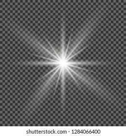 Vector illustration of abstract flare light rays 