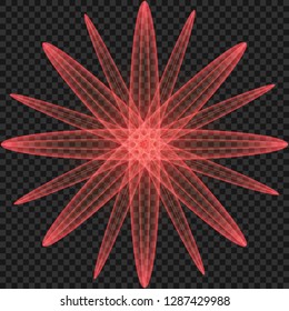 Vector illustration of abstract flare light rays