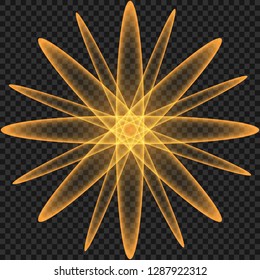 Vector illustration of abstract flare light rays