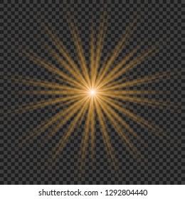 Vector illustration of abstract flare light rays