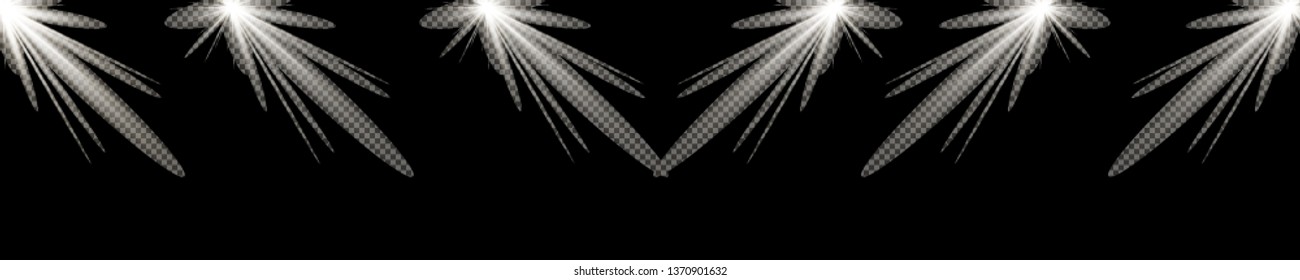 Vector illustration of abstract flare light rays