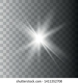 Vector illustration of abstract flare light rays. light and radiance, rays and brightness.
