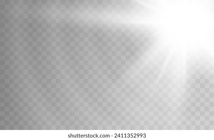 Vector illustration of abstract flare light rays