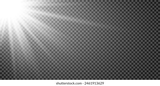 Vector illustration of abstract flare light rays