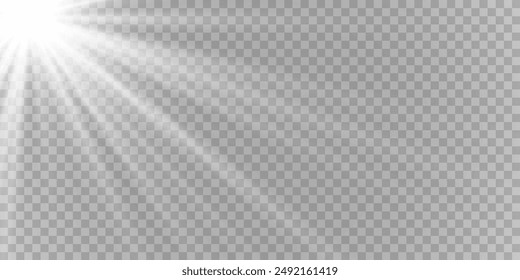 Vector illustration of abstract flare light rays