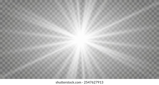 Vector illustration of abstract flare light rays	