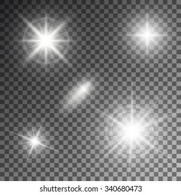 Vector illustration of abstract flare light rays.