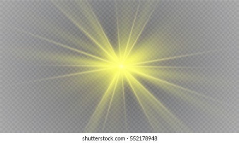 Vector illustration of abstract flare light rays